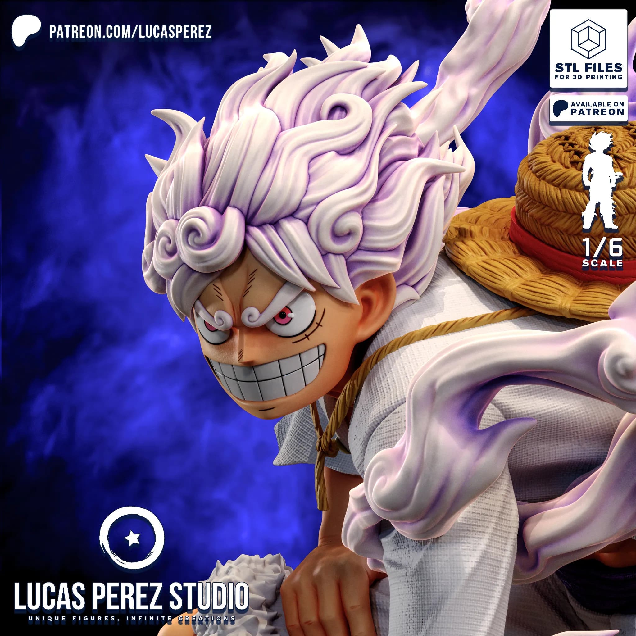 Luffy Gear 5 Nika - One Piece - Imagen 2