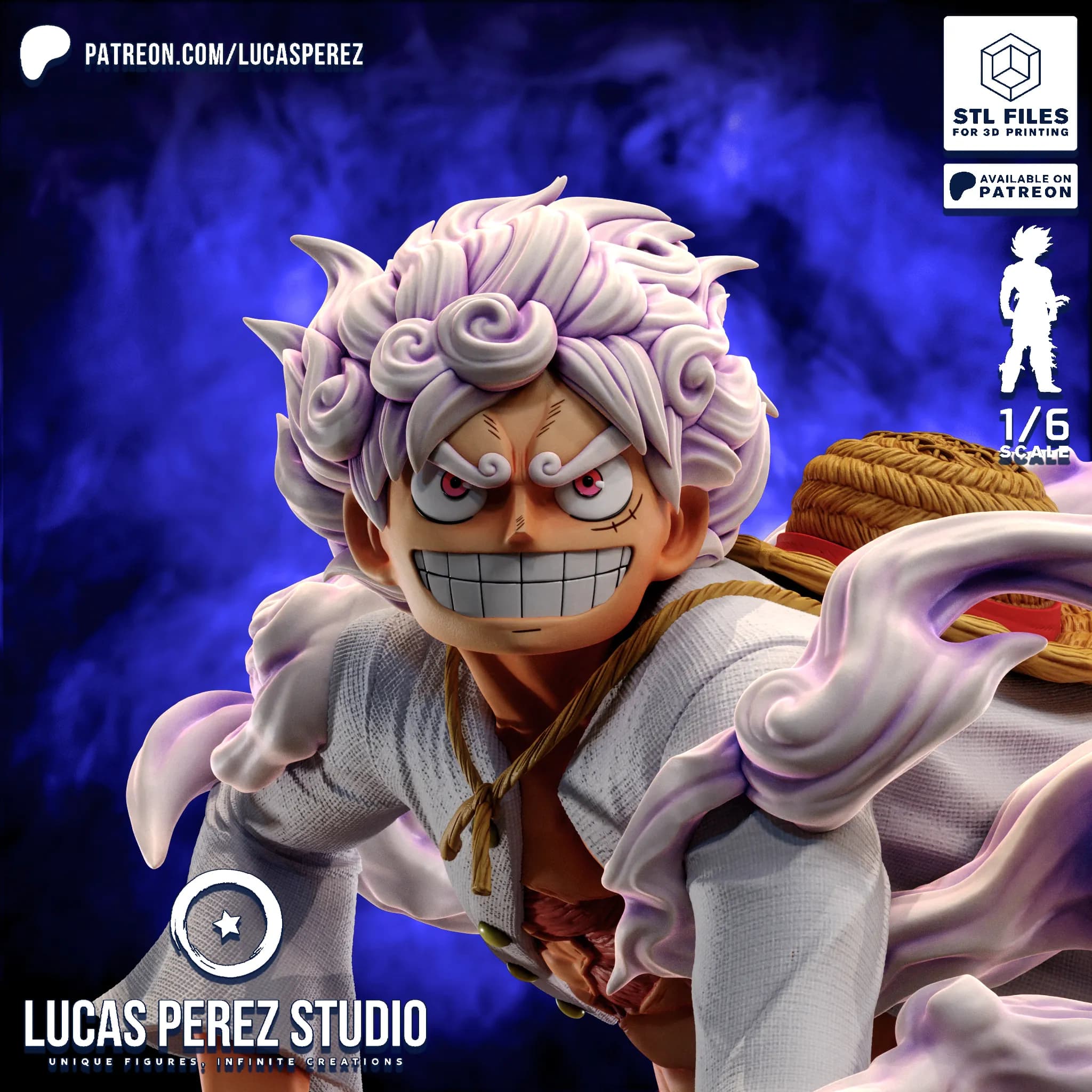 Luffy Gear 5 Nika - One Piece - Imagen 3