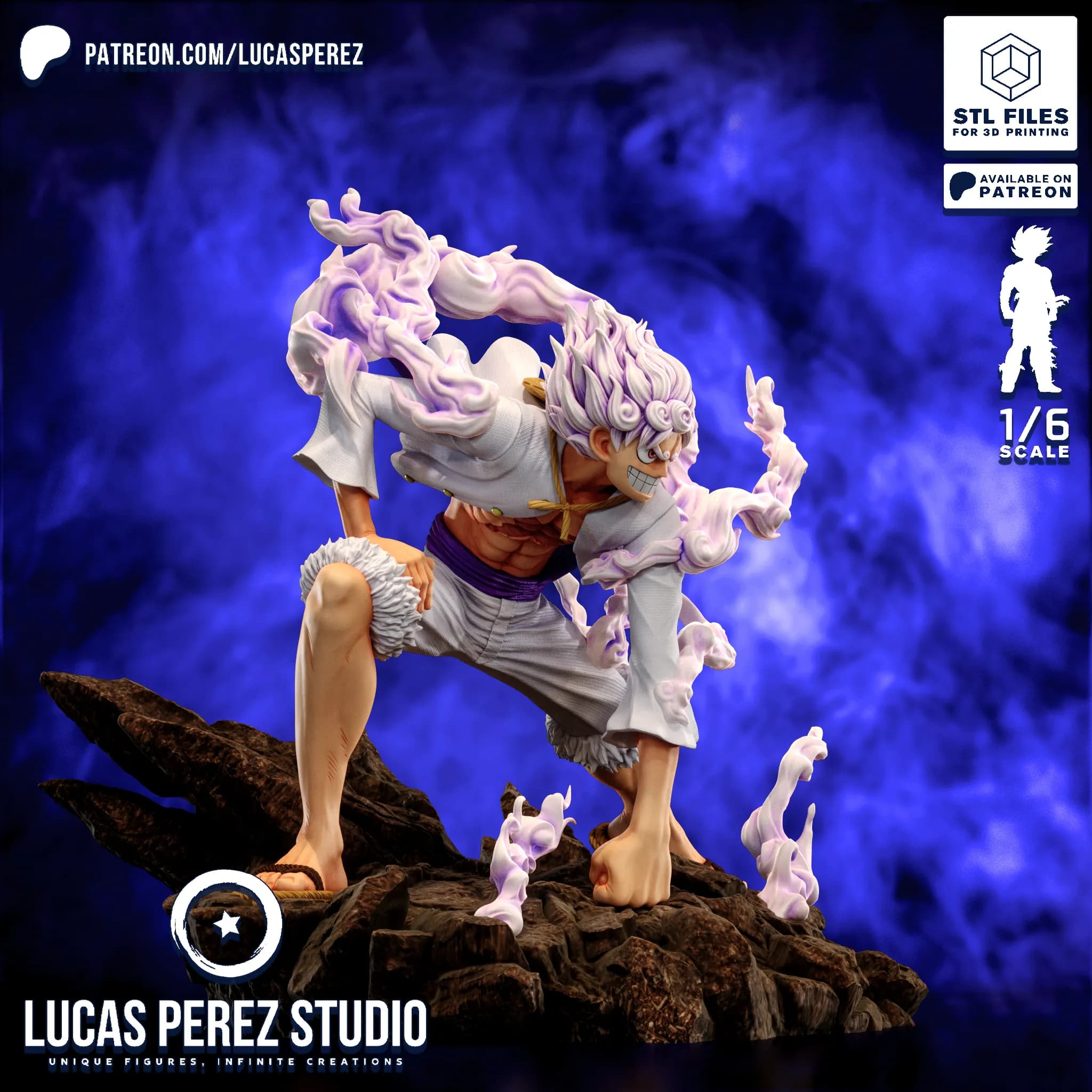 Luffy Gear 5 Nika - One Piece - Imagen 4