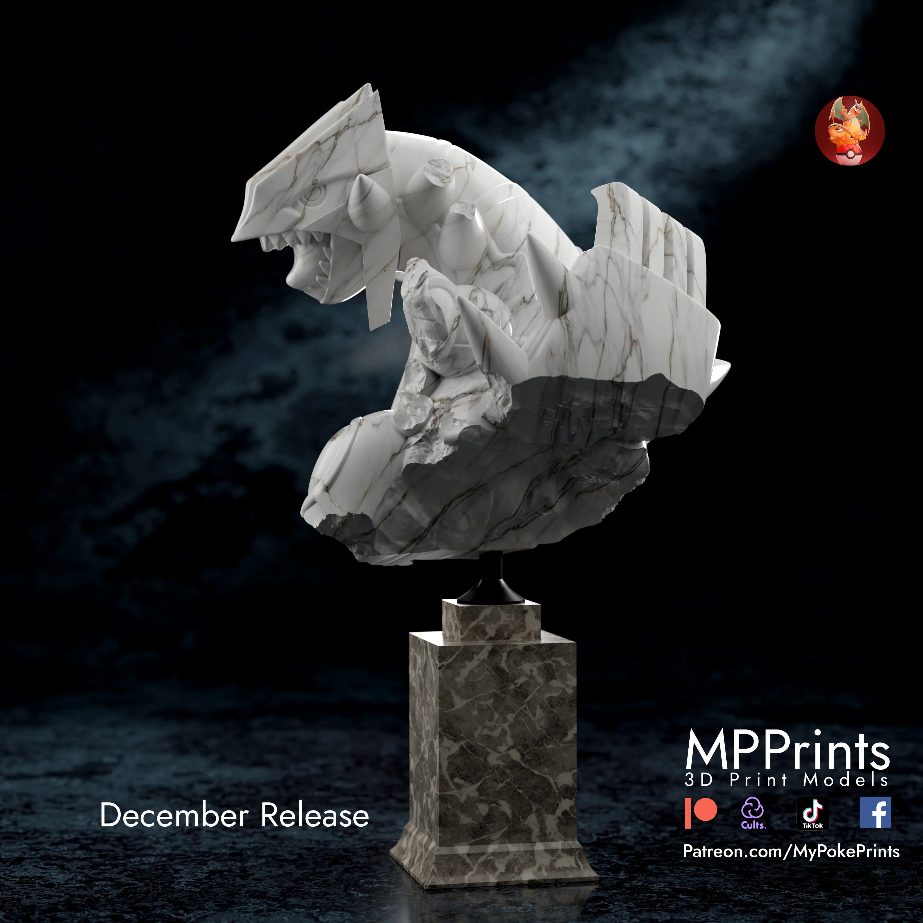 Busto de Groudon - Imagen 6