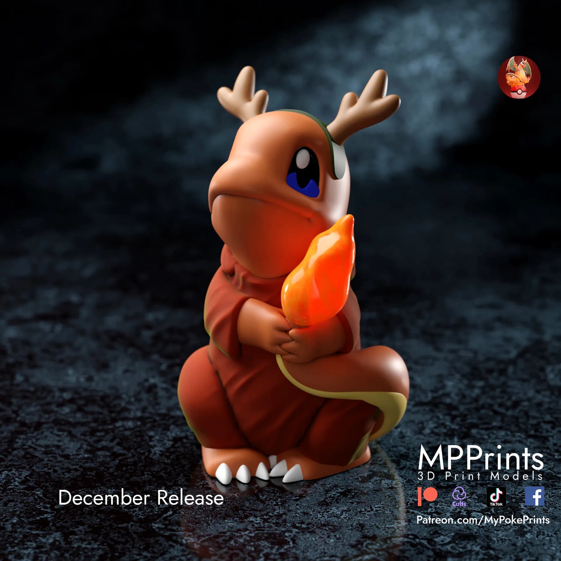 Charmander Reindeer Navidad - Imagen 6