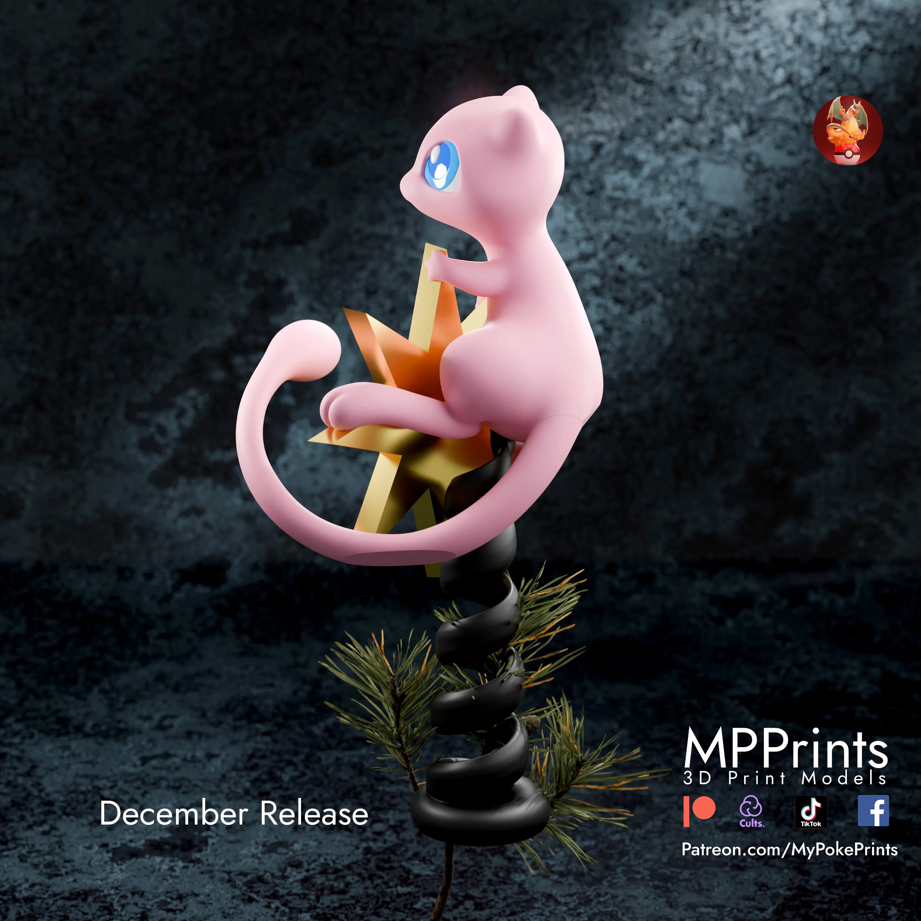 Mew tree topper Navidad - Imagen 5