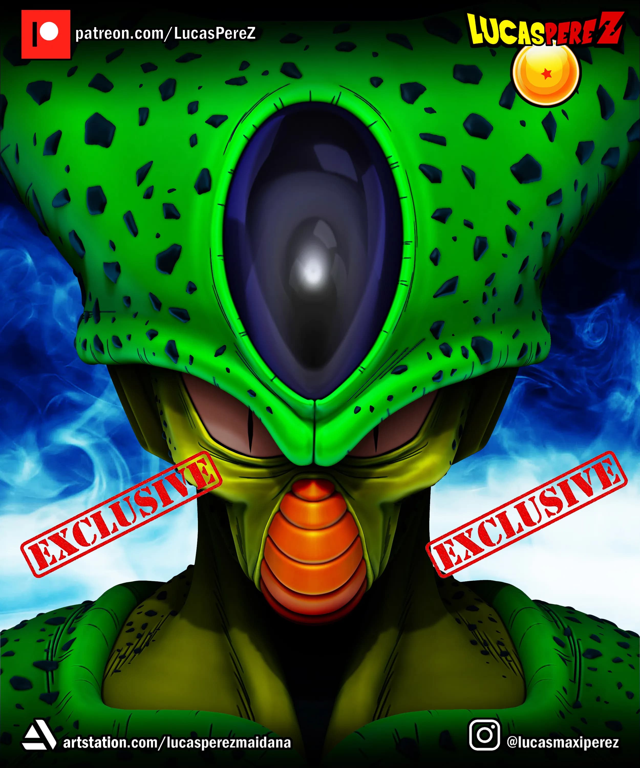 Busto de Cell - Dragon Ball - Imagen 6