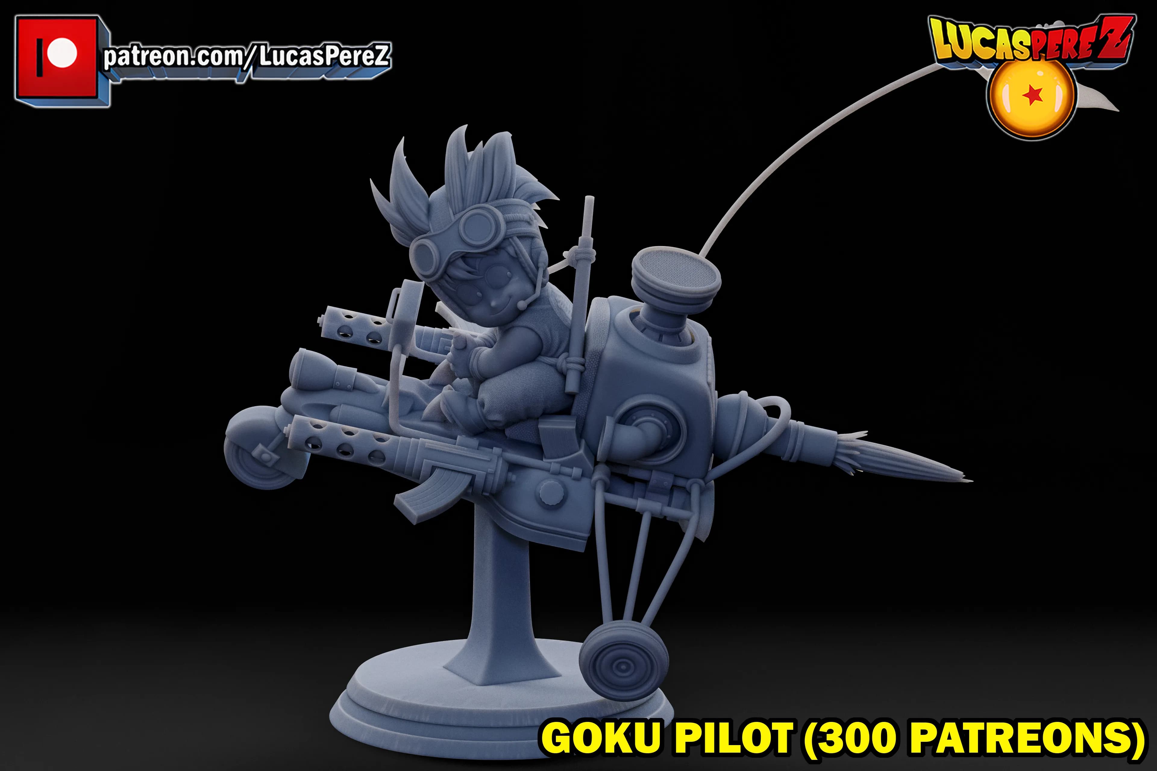 Goku Niño Pilotando - Dragon Ball - Imagen 1