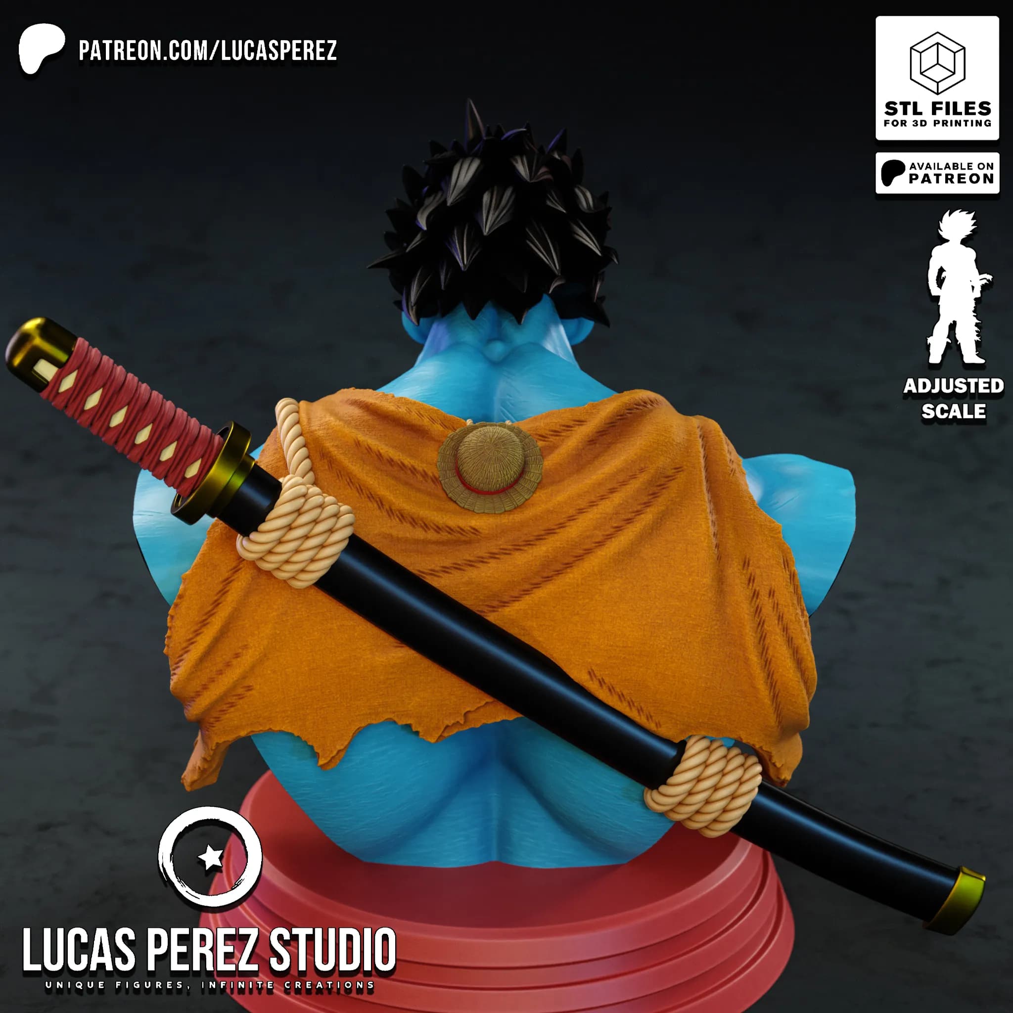 Busto de Luffy Nightmare - One Piece - Imagen 12