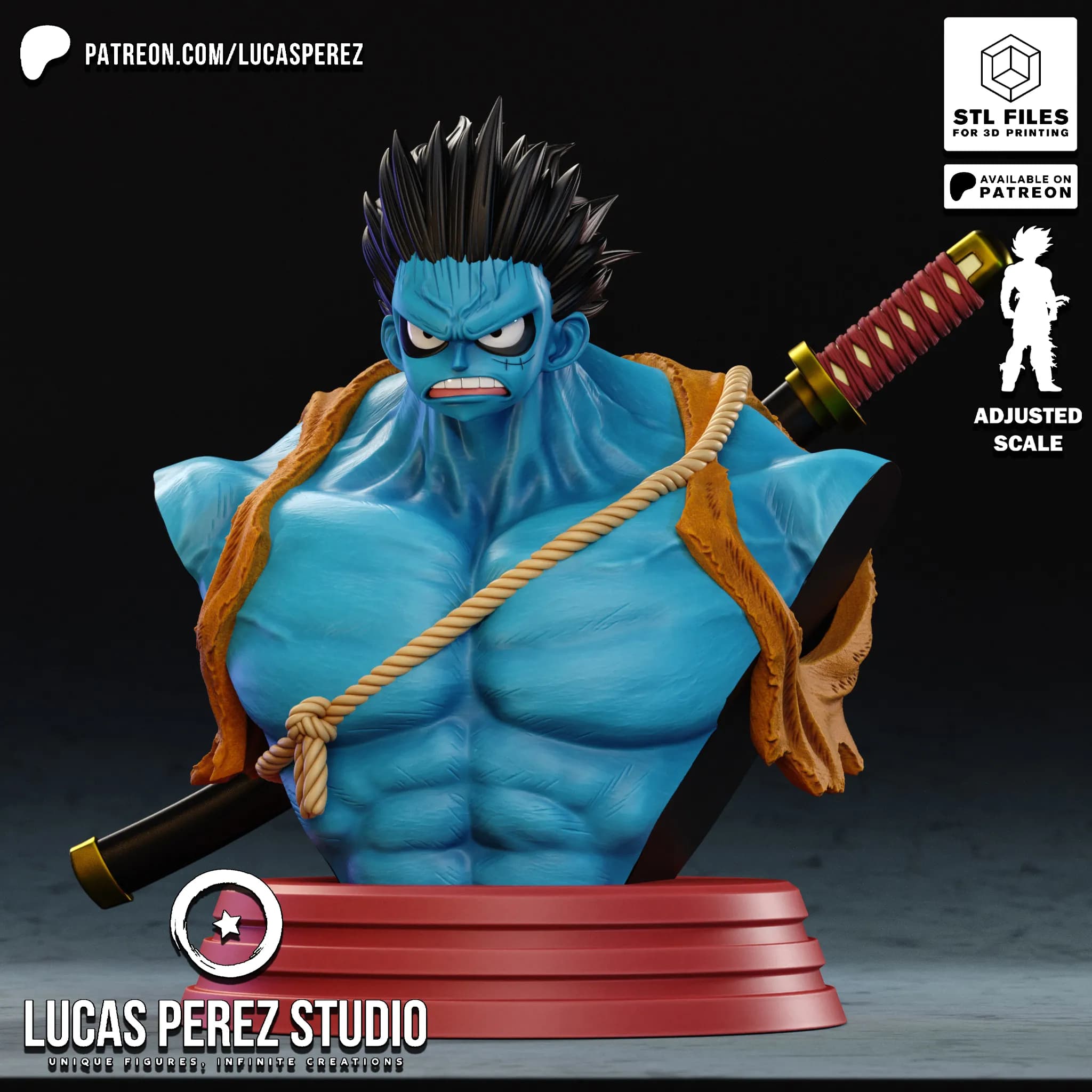 Busto de Luffy Nightmare - One Piece - Imagen 14
