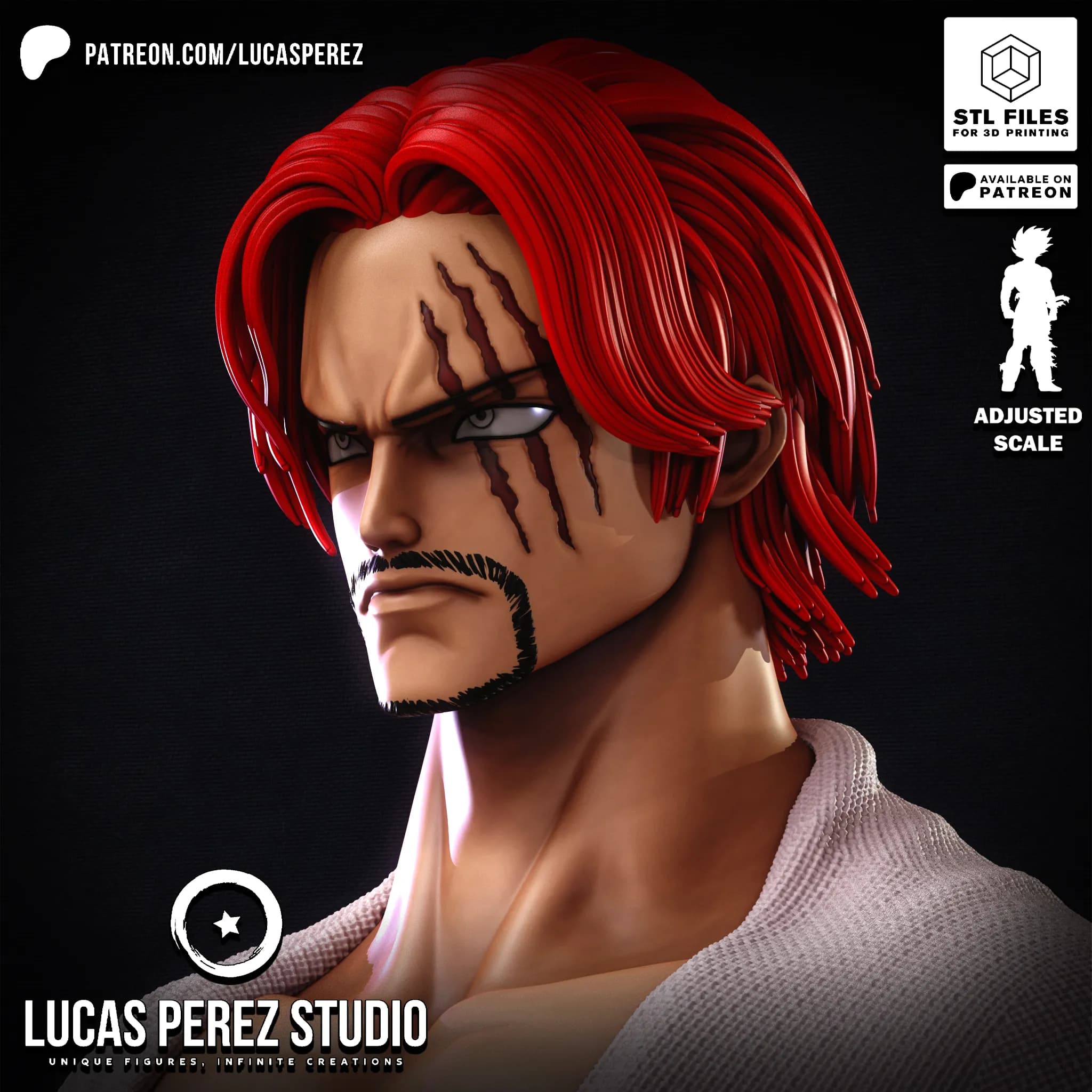Busto de Shanks - One Piece - Imagen 6