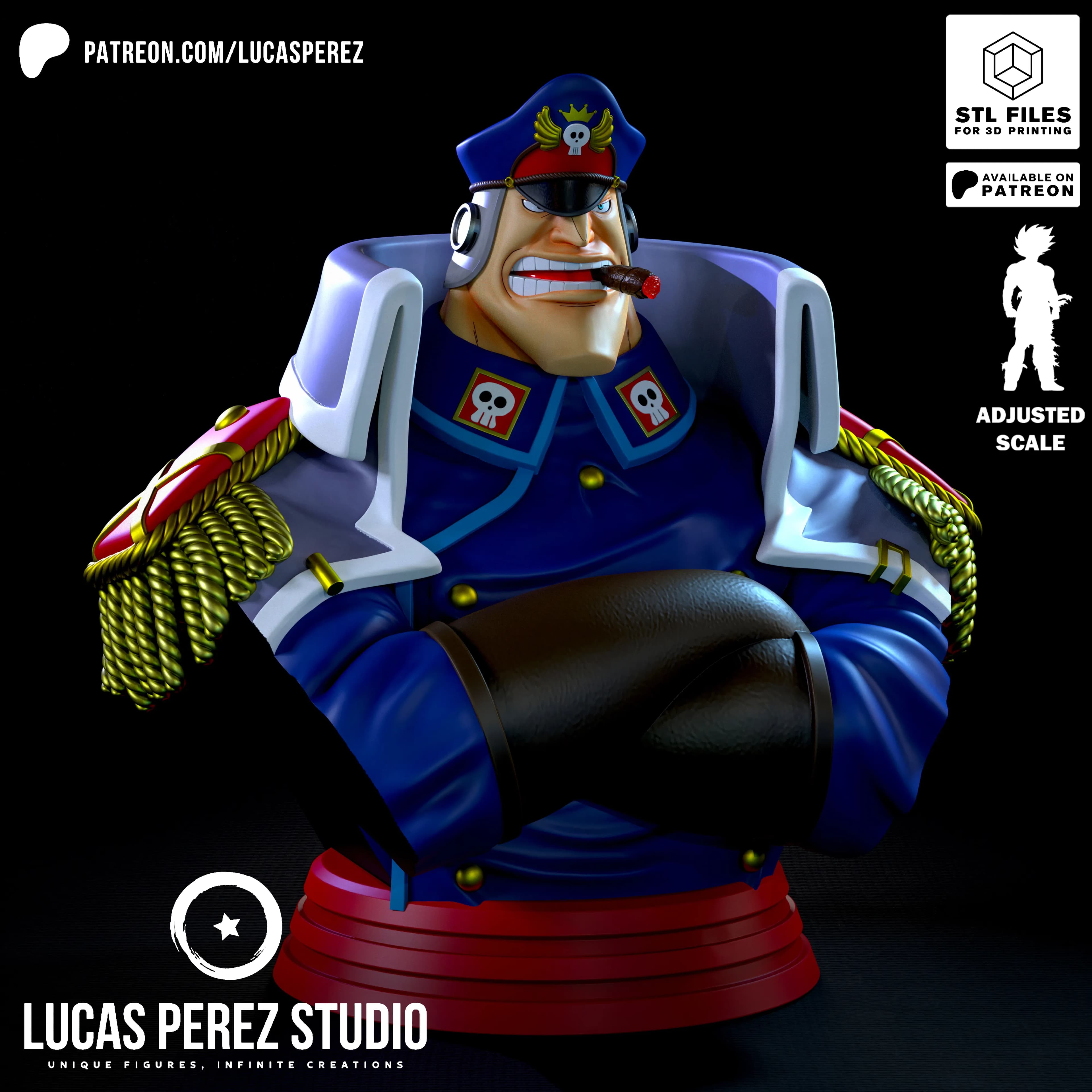 Busto de Shiryu - One Piece - Imagen 7