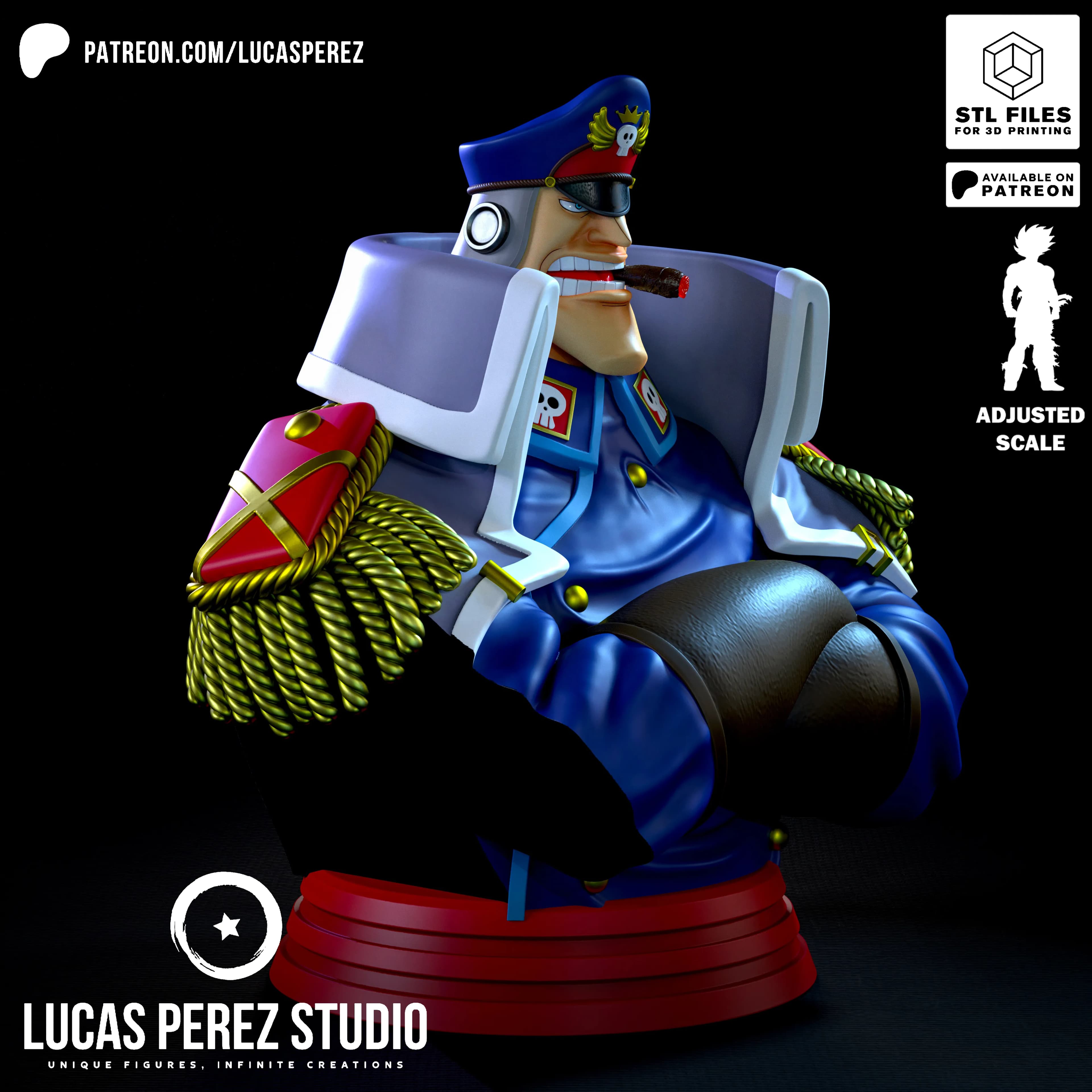 Busto de Shiryu - One Piece - Imagen 8