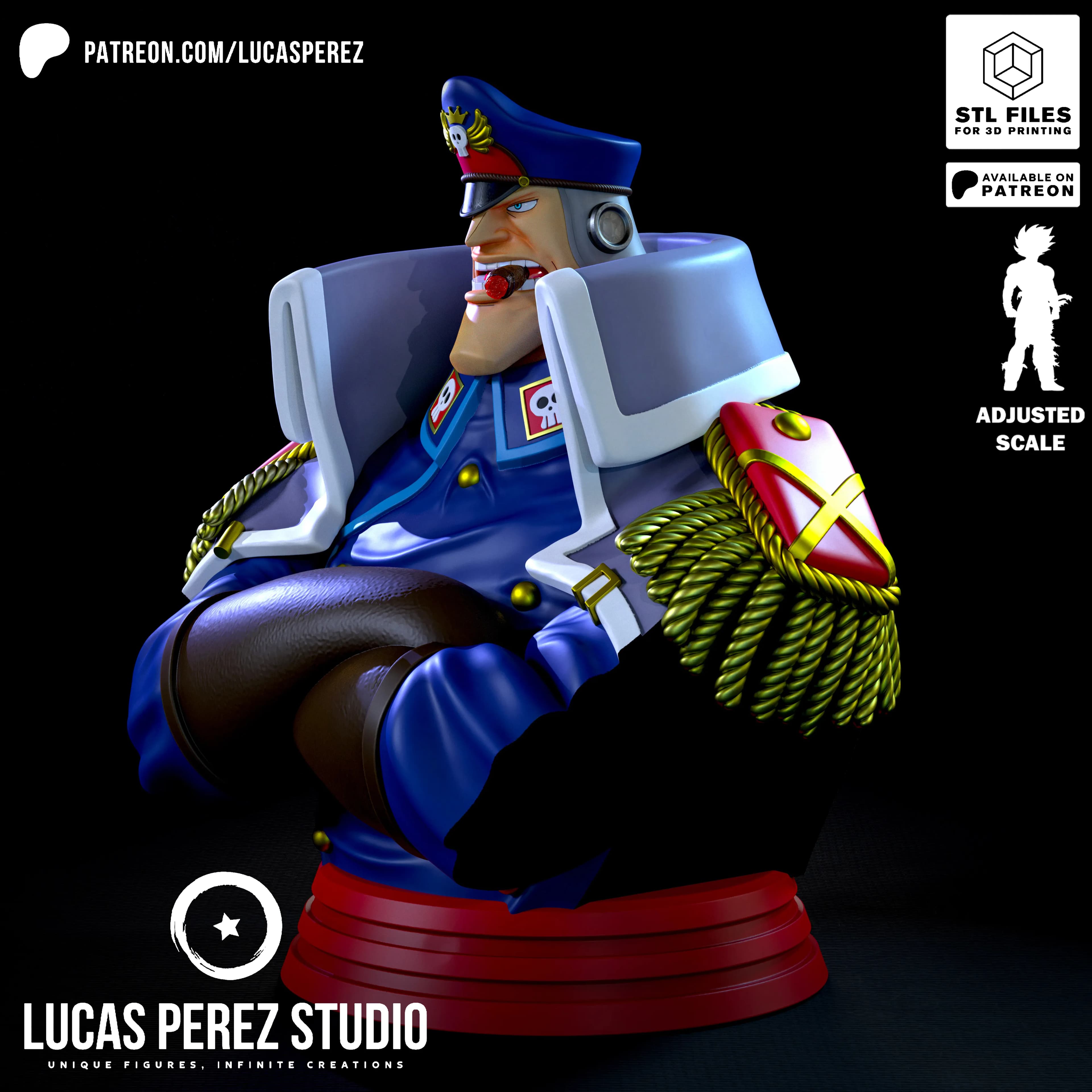 Busto de Shiryu - One Piece - Imagen 11