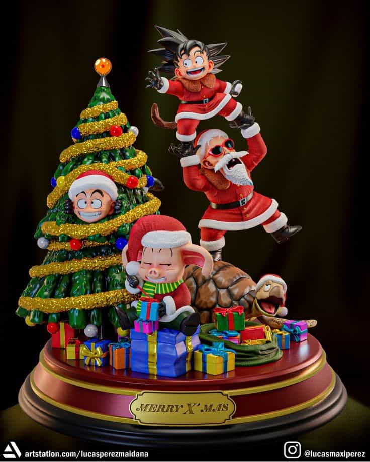 Diorama de Navidad - Dragon Ball