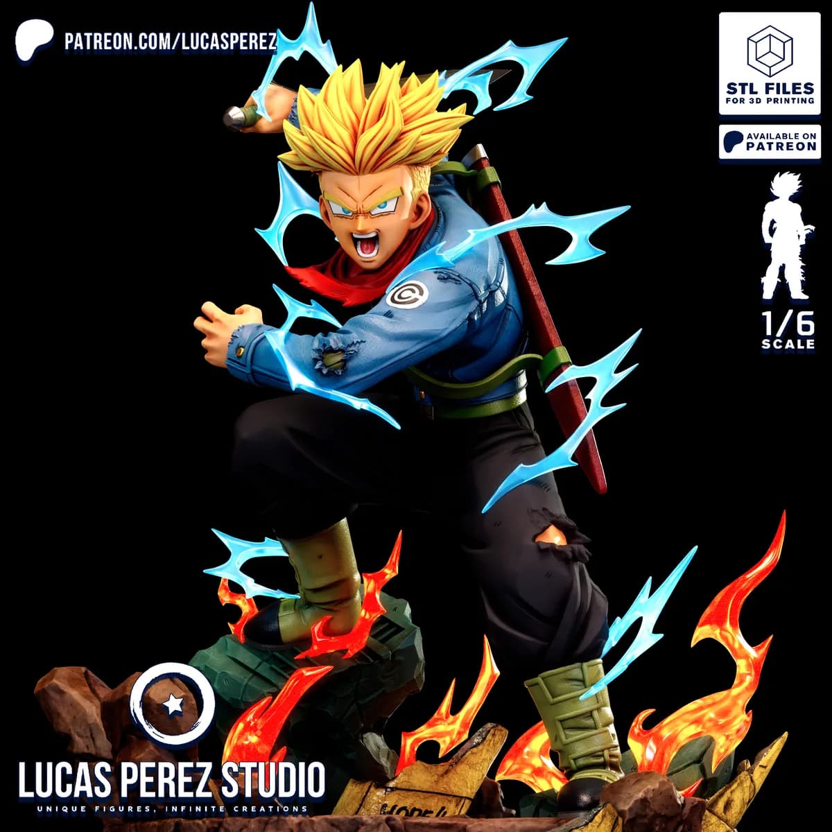 Trunks del Futuro Super Saiyan - Dragon Ball - Imagen 1