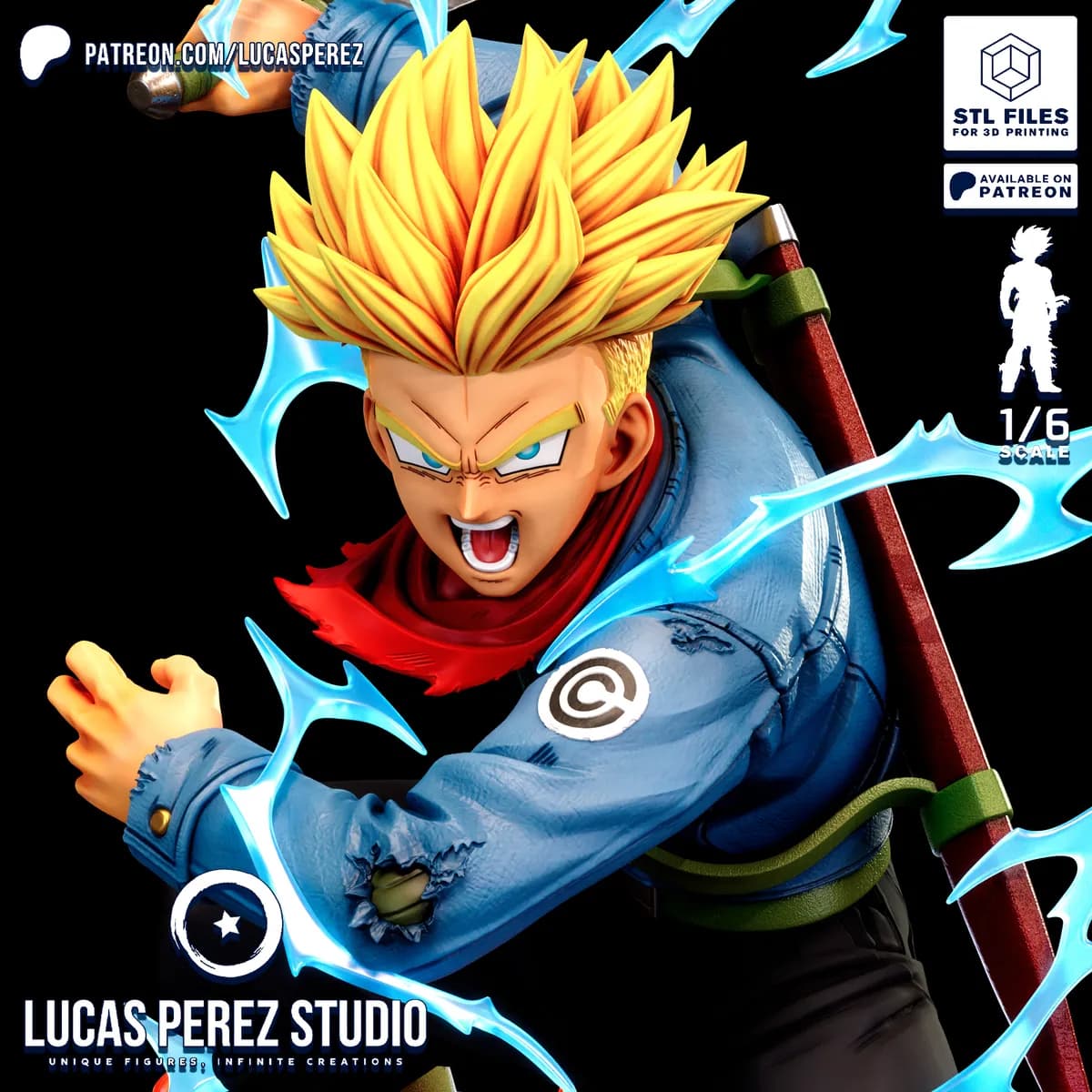 Trunks del Futuro Super Saiyan - Dragon Ball - Imagen 2