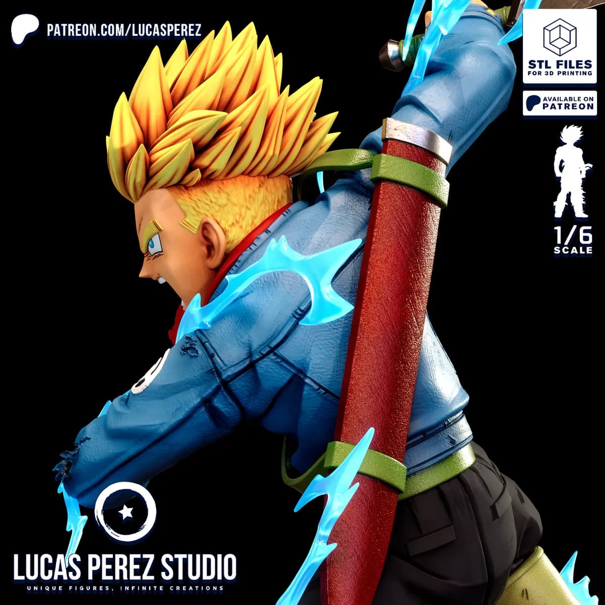 Trunks del Futuro Super Saiyan - Dragon Ball - Imagen 9