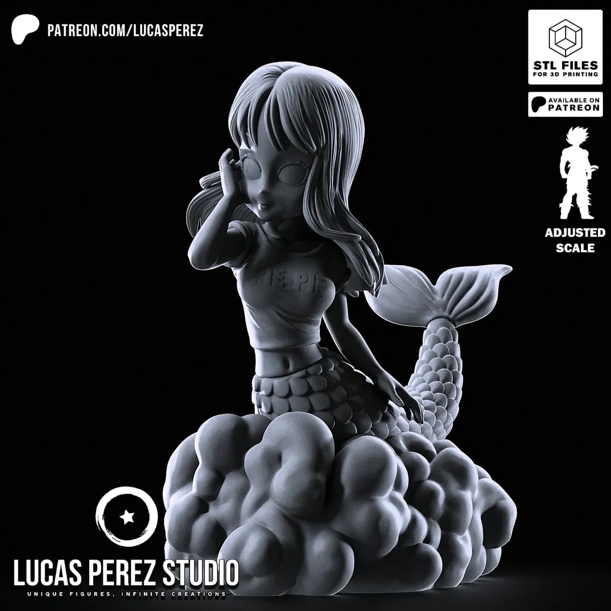 Chibi Pie Pie Sirena - Dragon Ball - Imagen 2