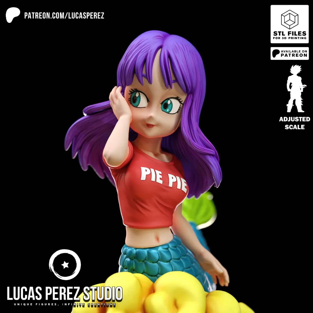 Chibi Pie Pie Sirena - Dragon Ball - Imagen 4