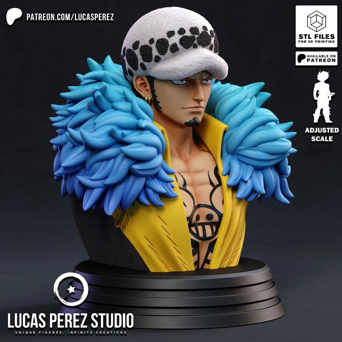 Busto de Trafalgar Law - One Piece - Imagen 2
