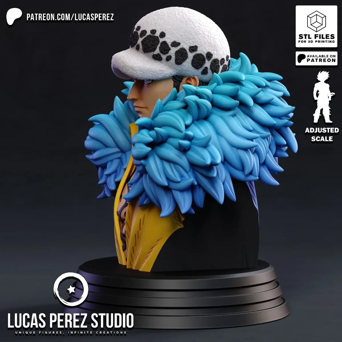 Busto de Trafalgar Law - One Piece - Imagen 9