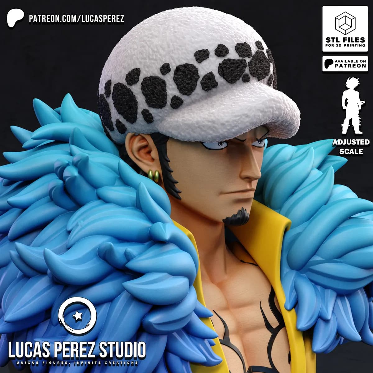 Busto de Trafalgar Law - One Piece - Imagen 12