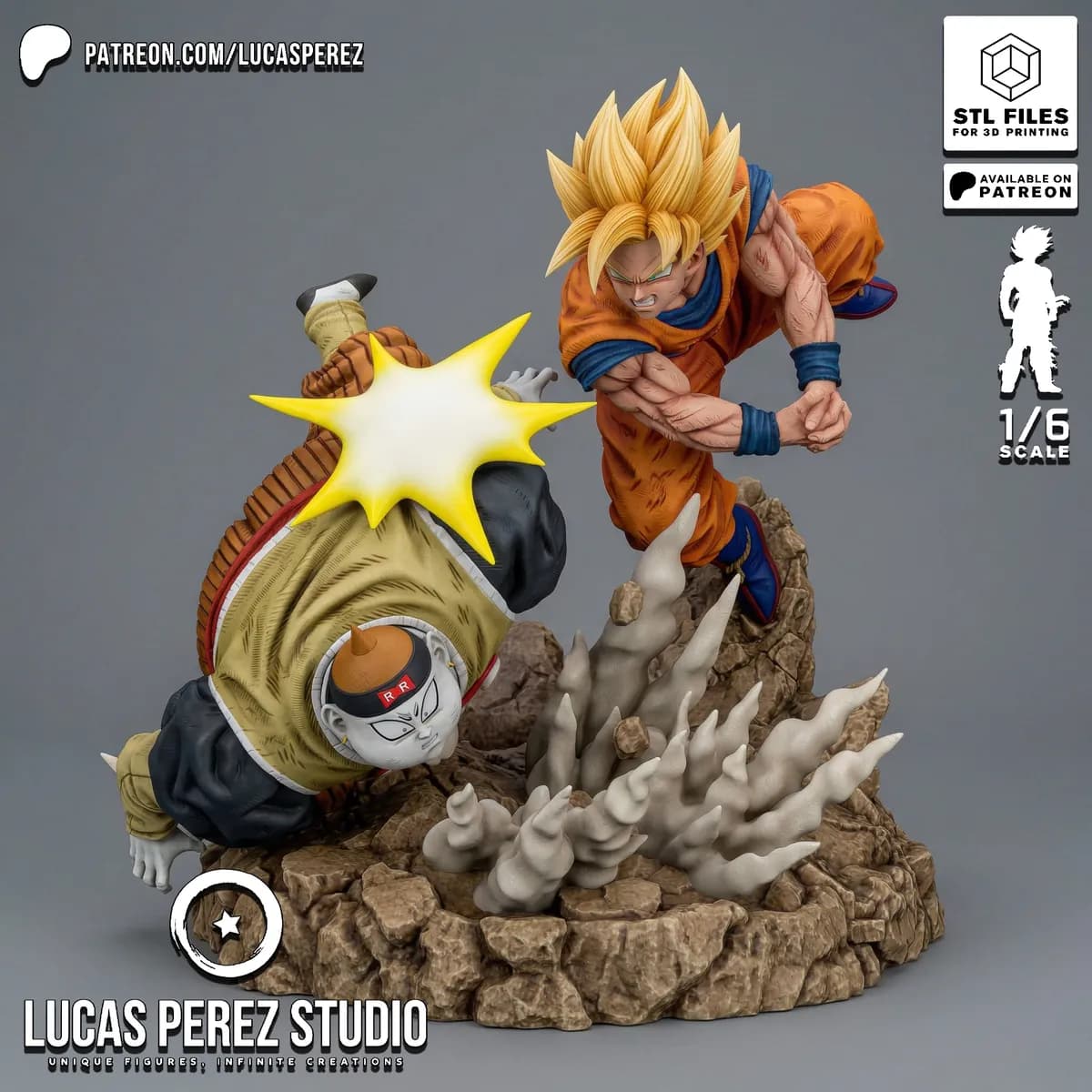 Goku vs Androide 19 - Dragon Ball - Imagen 1